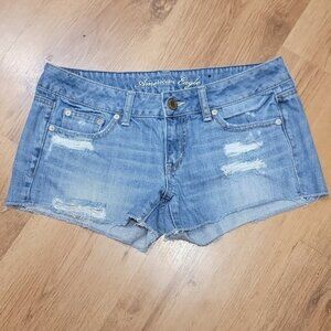 Y2K AE Cotton Distressed Short-Shorts